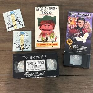 Vintage VHS Collection with Autographs Las Vegas acts Ron Lucas and Rick Thomas